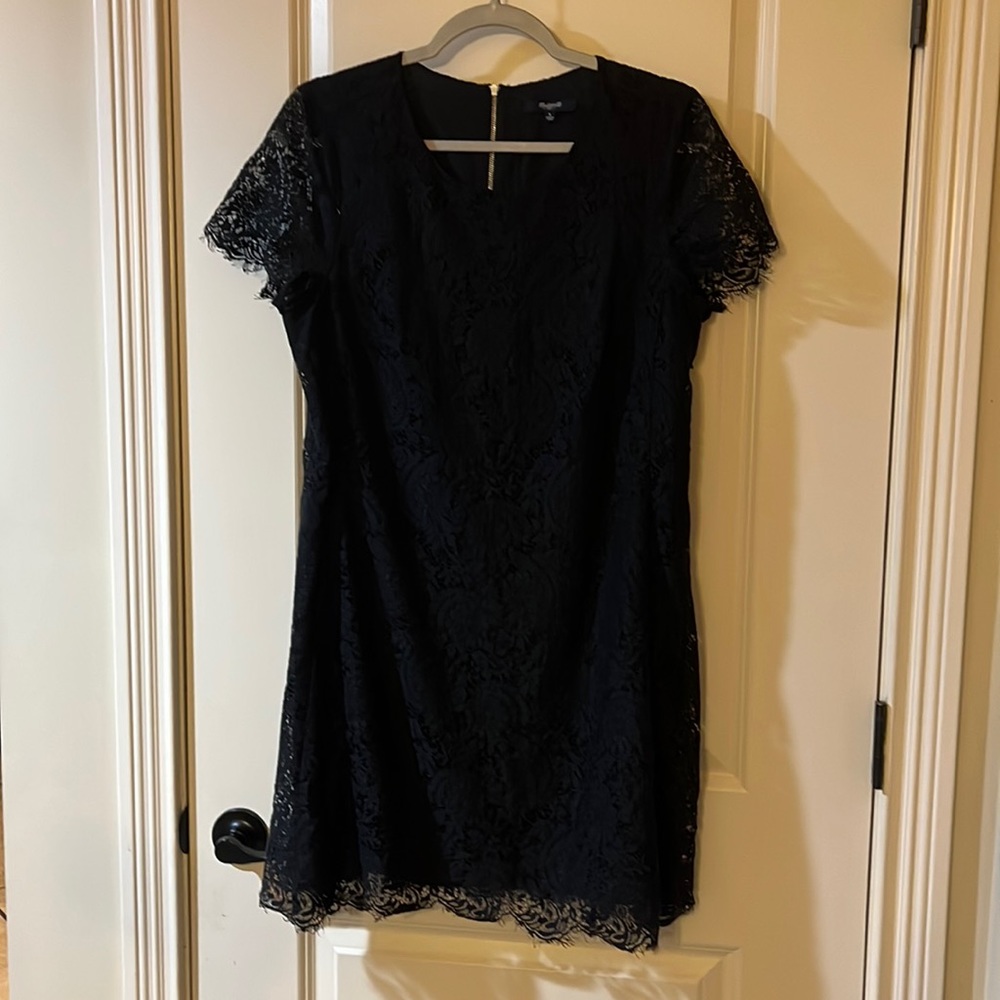 Madewell lined lace dress. Size 8